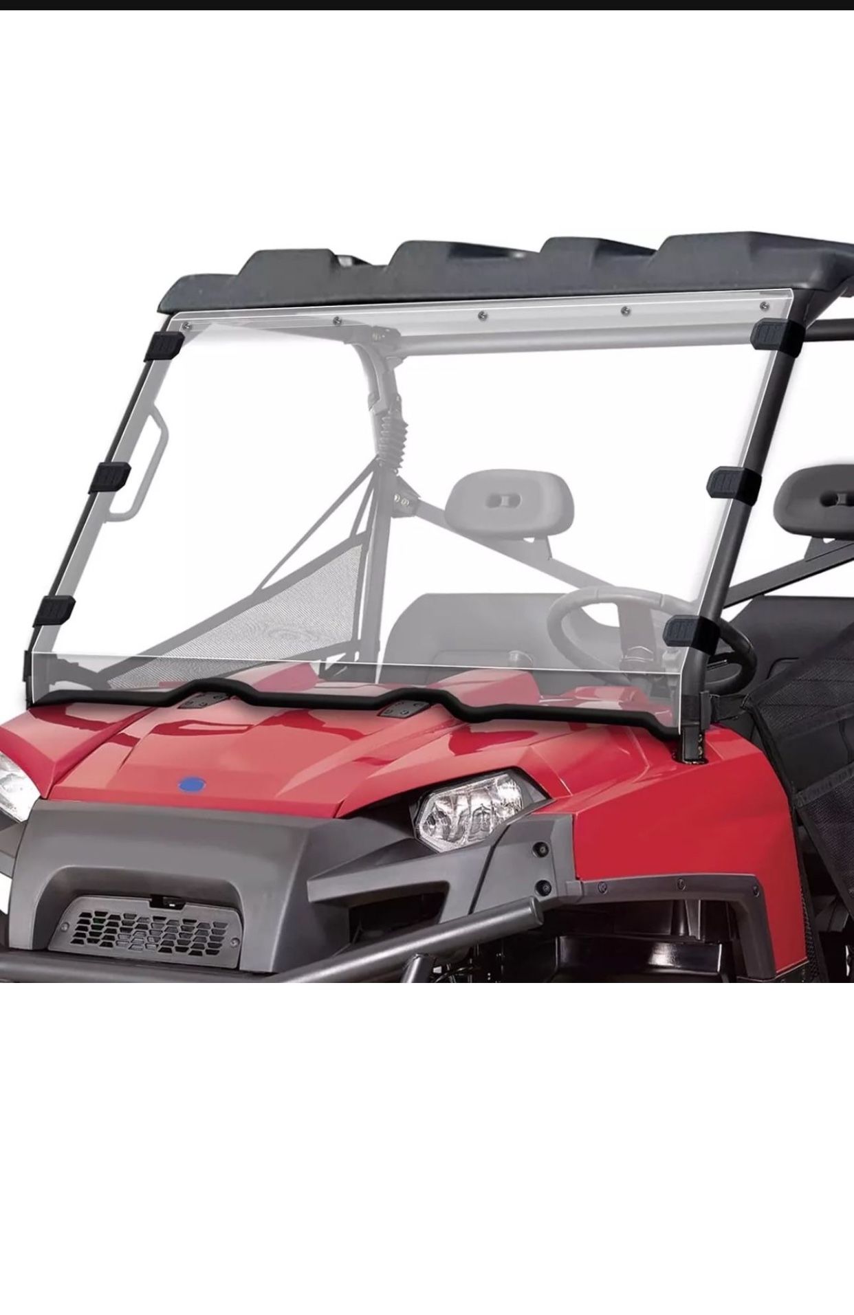 Hard-Coated Full Windshield for Polaris Ranger XP 800/ XP 800 Crew/800 6x6 10-16  (A8)