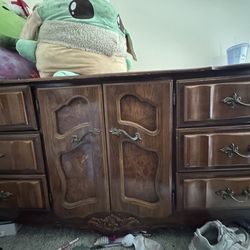 antique wood dresser