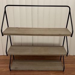 Shelves Hanging Shelf Black Metal Industrial Modern Farmhouse Home Decoration  