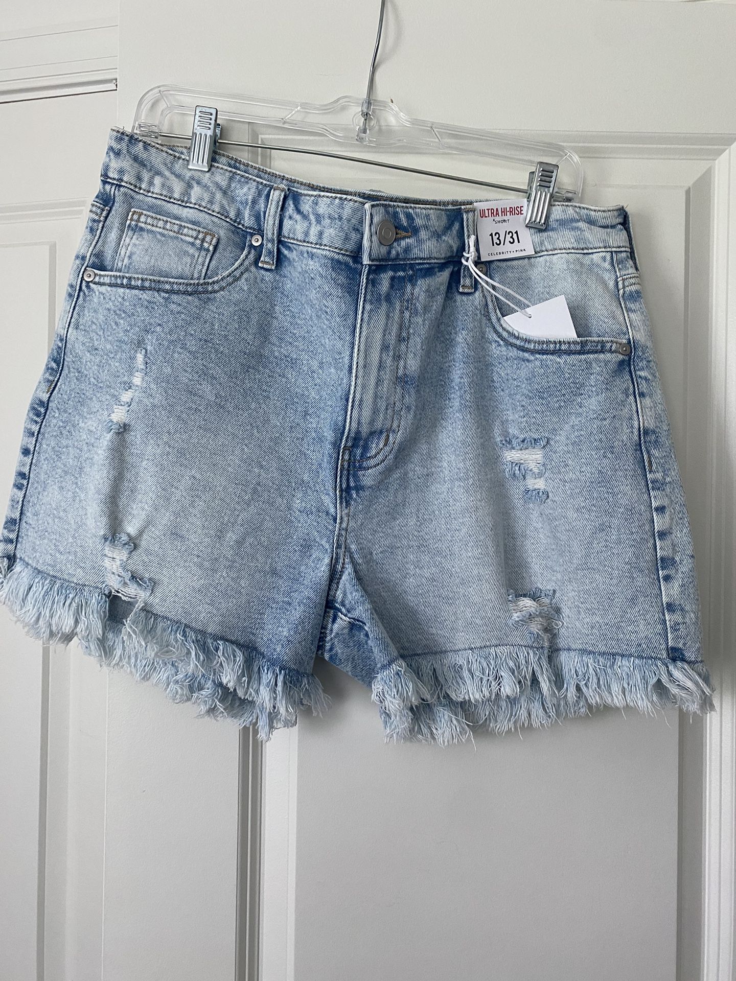 Denim High Waisted Shorts