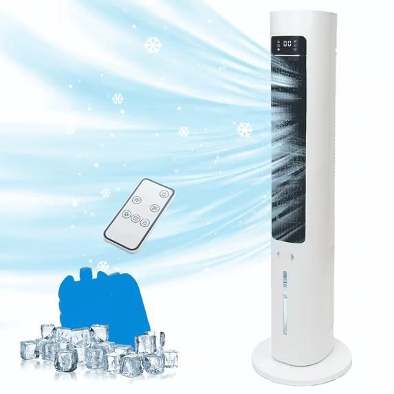 40" Evaporative Air Cooler with Remote, Quiet Swamp Coolers with 3 Modes, Portable Air Conditioner 70° Oscillation Equipped Aroma Box