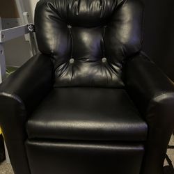 Child Size Reclining Leather Chair