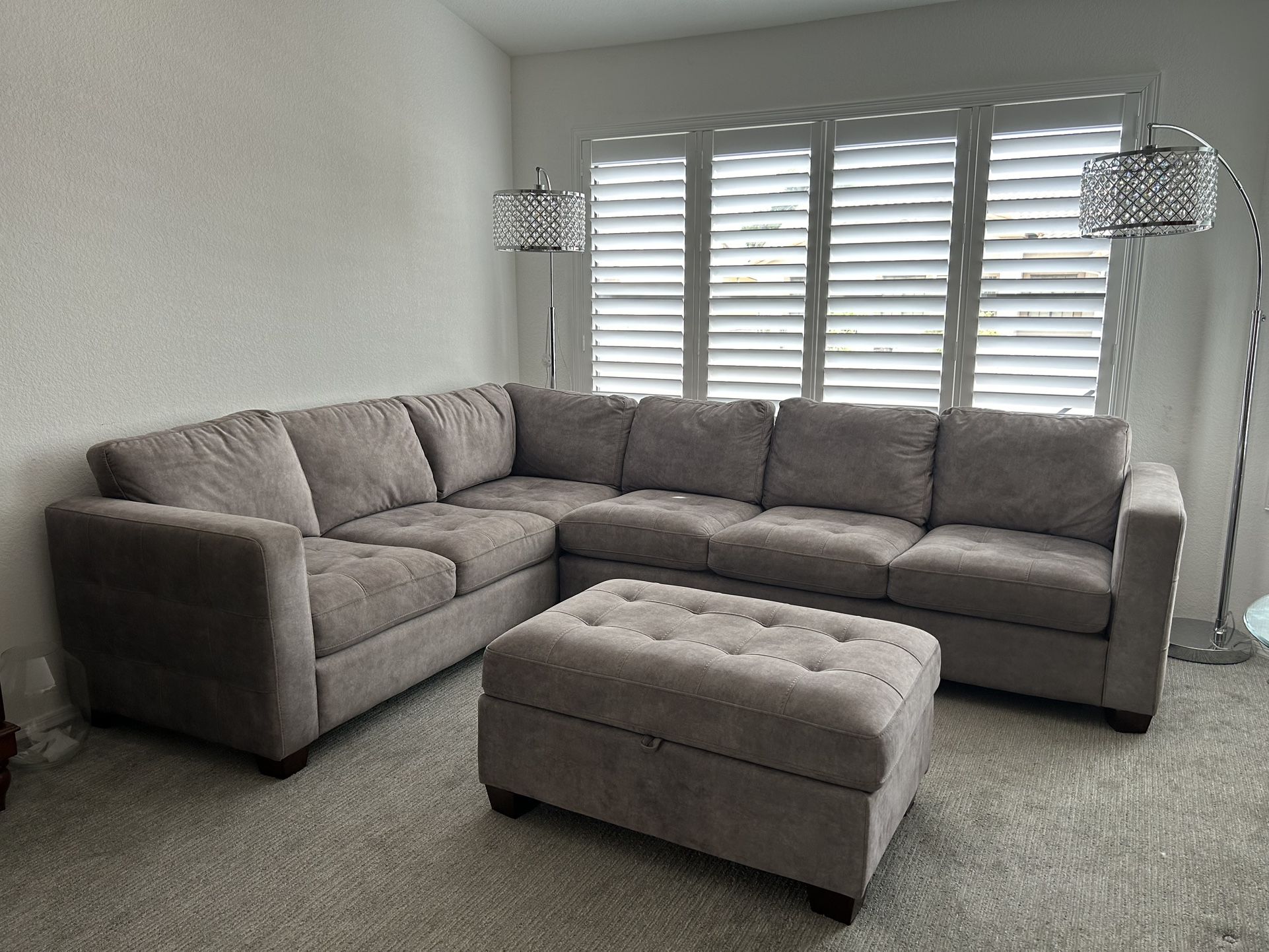 Sectional With Ottoman