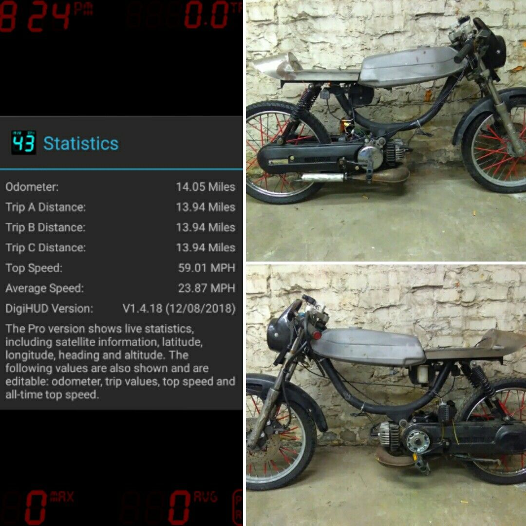 Custom vintage moped scooter💯🔥