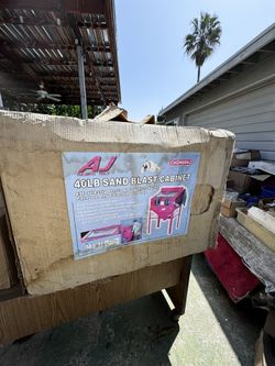 Aj Neumatic Tools 40lb Sand Blast Cabinet