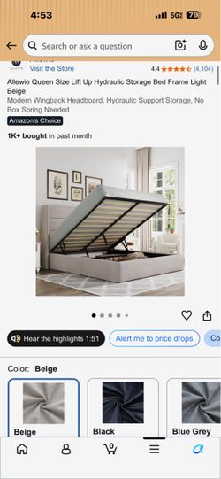 Queen bed frame