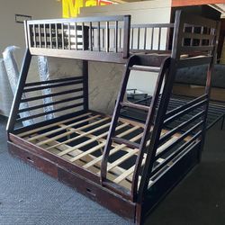 Bunk Beds Twin Over Full Brand New In Box 