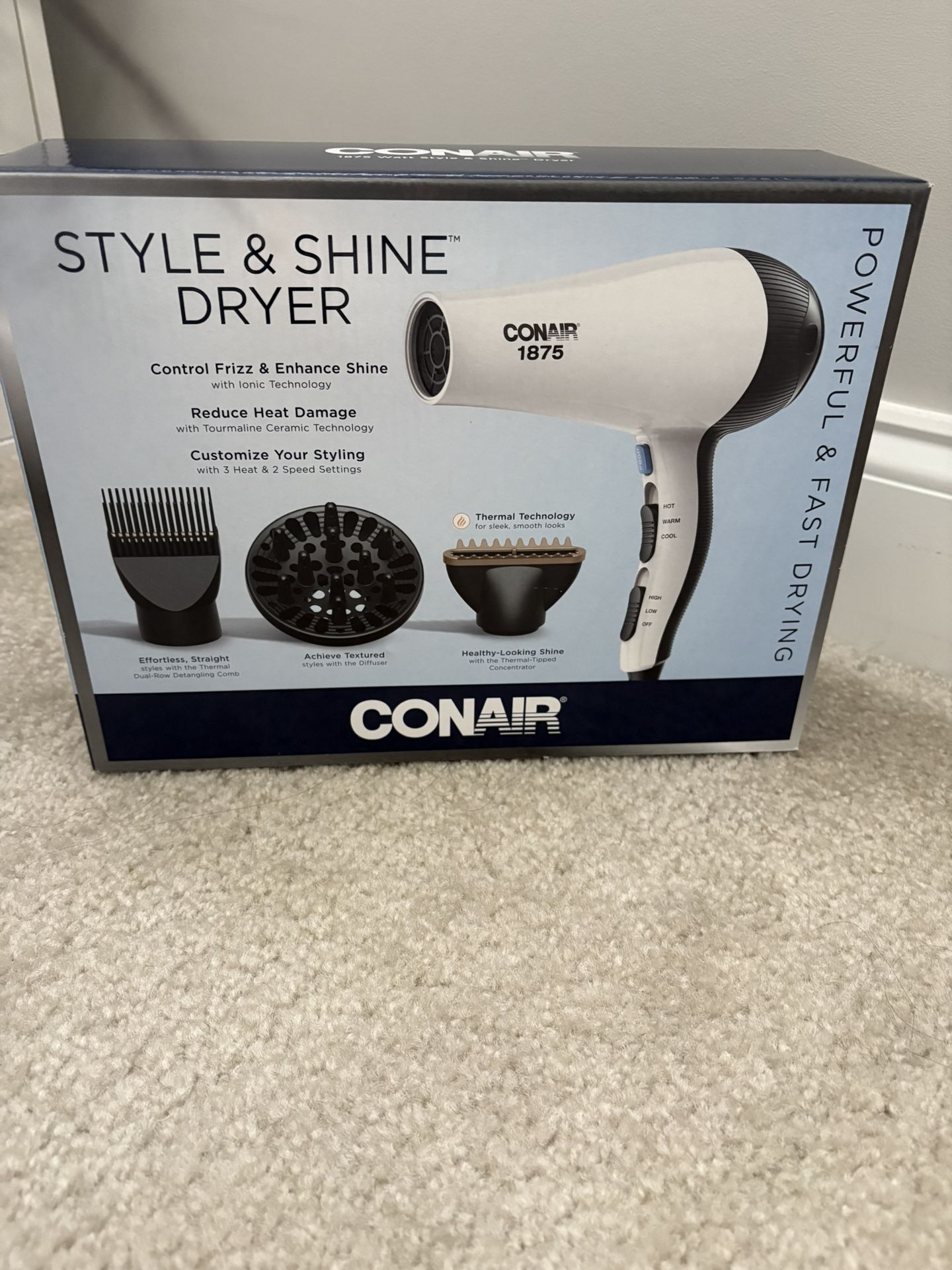 Conair Hairdryer Style And Shine - 3 Attachments
