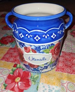 Pioneer Woman Ceramic Utensil Holder