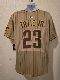 New Men's Padres Tatis Jr Tan Jerseys Stitched