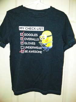Minions shirt boys 5/6