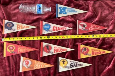 Vintage NFL Football Pennants