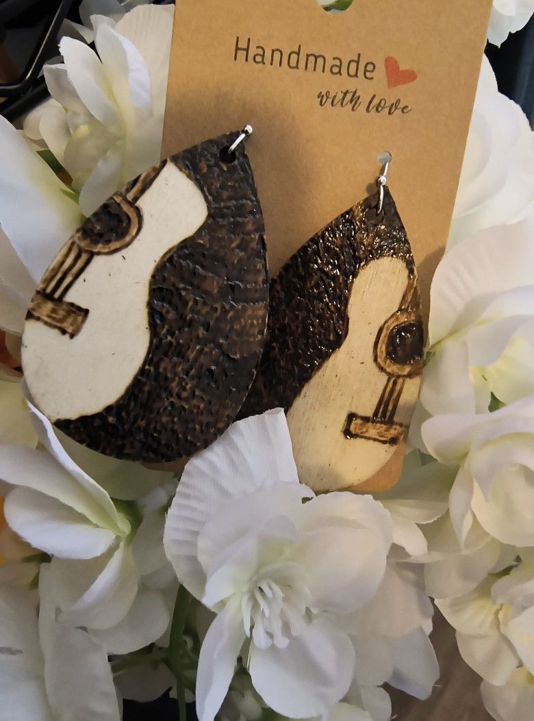 Guitar Earrings