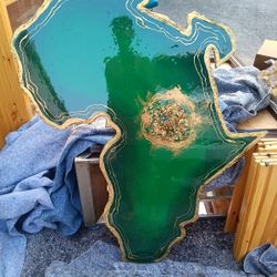 Africa shaped coffee table/ wall art