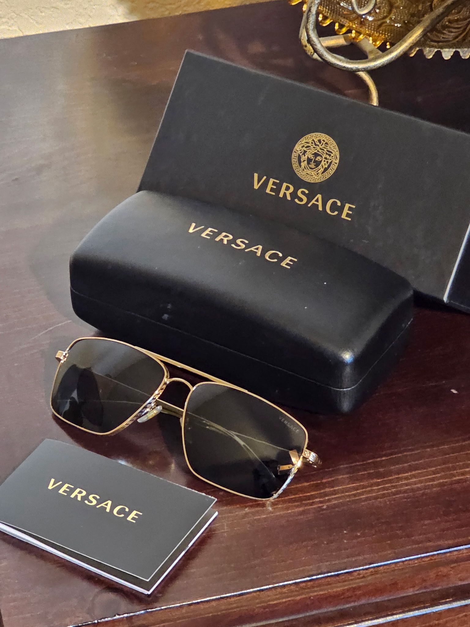 Men’s Versace Aviator Sunglasses