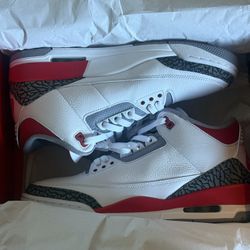 Jordan 3 fire red 10.5