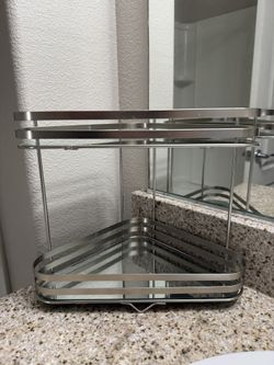 Vanity Organizer Corner Shelf, PAIR
