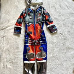 Kids 7/8 Astronaut Space Suit with Helmet/Mask Halloween Costume 