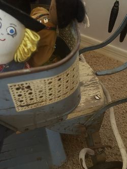Antique Metal Baby Stroller