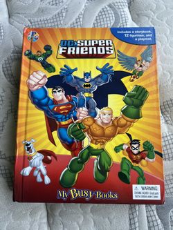 Dc Super Friends. My Busy Book 12 Action Figures And Map.