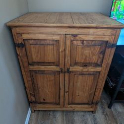 Rustic Real Wood Armoire 48" Tall 36" Wide 30" Deep