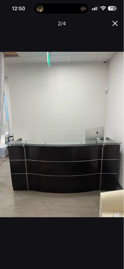 Reception desk AND conference table with chairs for $675