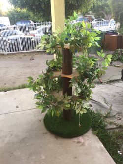 Artificial kitty playground