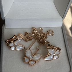 Super beautiful White shell ( mother of pearl ) Butterfly Jewelry 