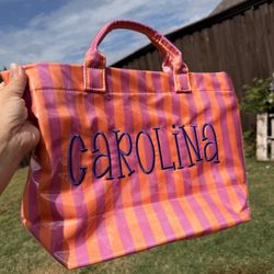 Embroidered Tote Bag