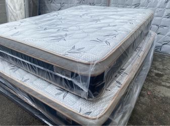Queen sizes Bamboo Pillow Top Mattress – Still in Plastic
