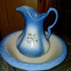 Ironstone Water Pitcher & Basin