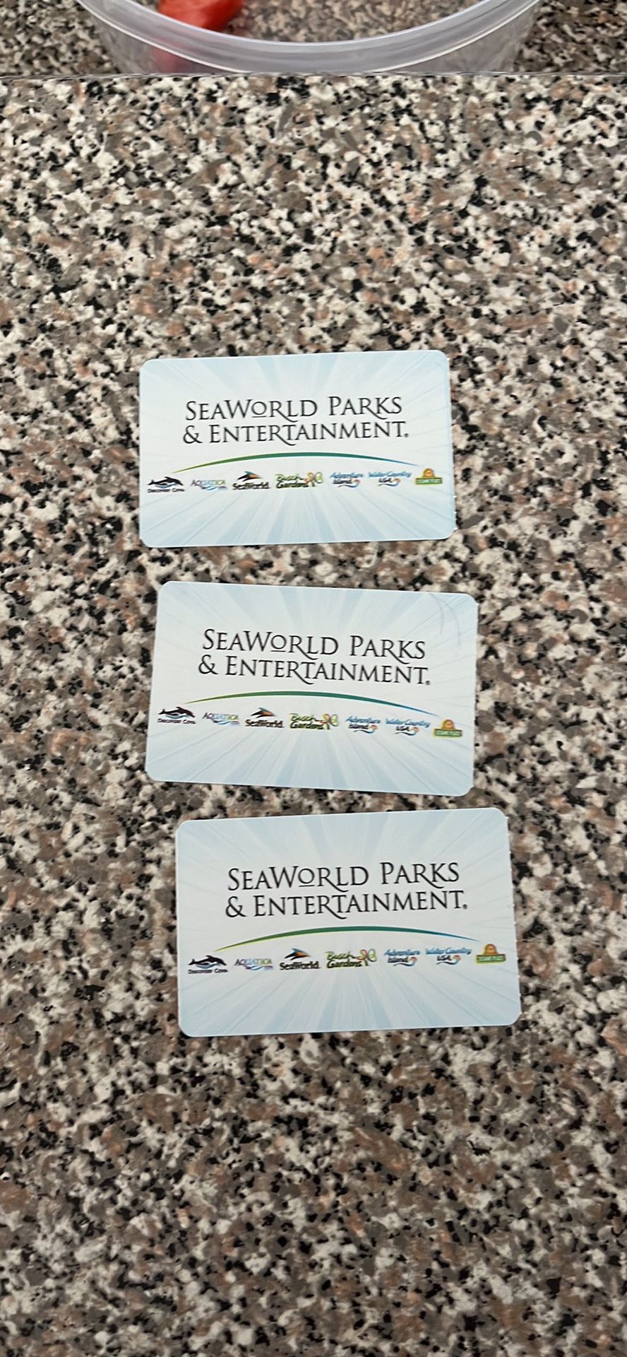 Three aquatica tickets