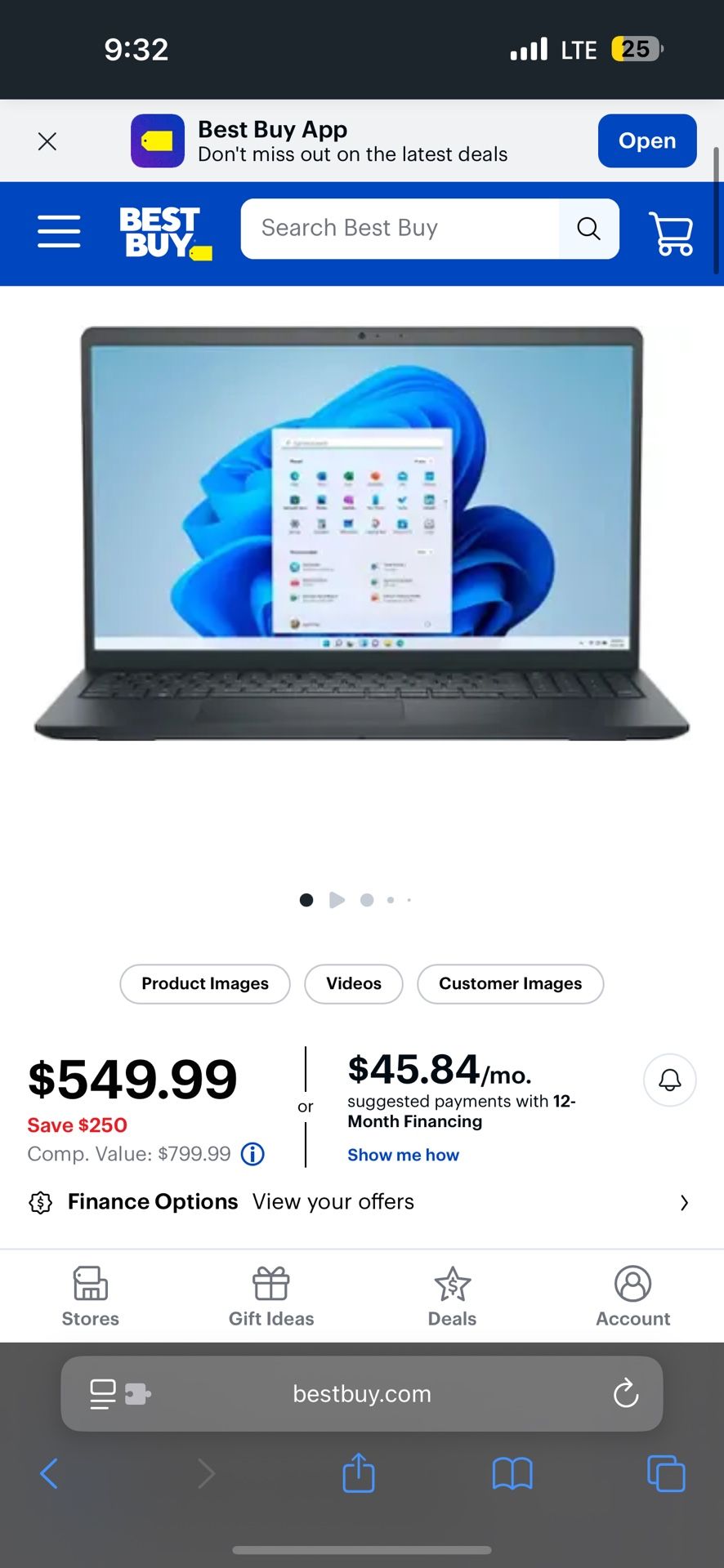 Dell Inspiron 15 - Brand New Open Box (No Charger)