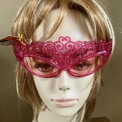 Pink Glittery Ornate Princess Tiara Costume GLASSES Shades drama queen