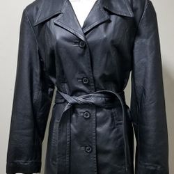 NEW YORK by Winlit Womens Leather Jacket Lined/Insulated Sz M UNWORN!

