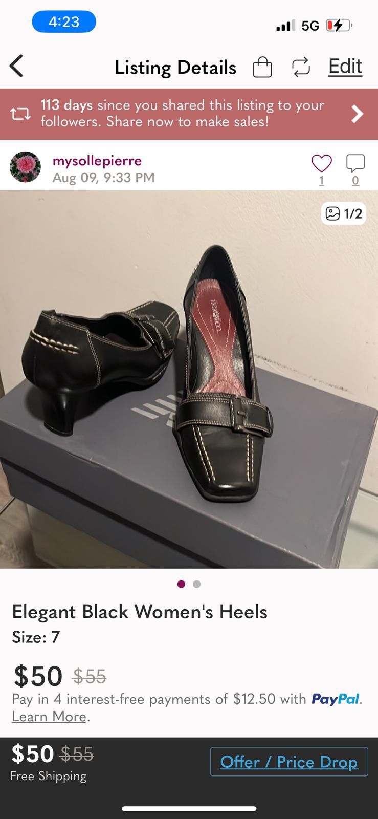 Elegant Black Woman Heels