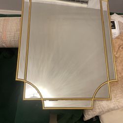 Gold Rim Mirror 
