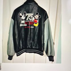Vintage 75 Year 2001 Disney Leather Jacket 