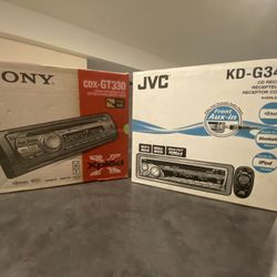 SONY AND JVC RADIO