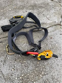 Harness and rope set up. (Black diamond w/ascention)