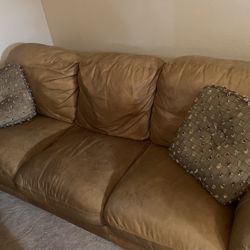 Real Leather Hand Made Couch 