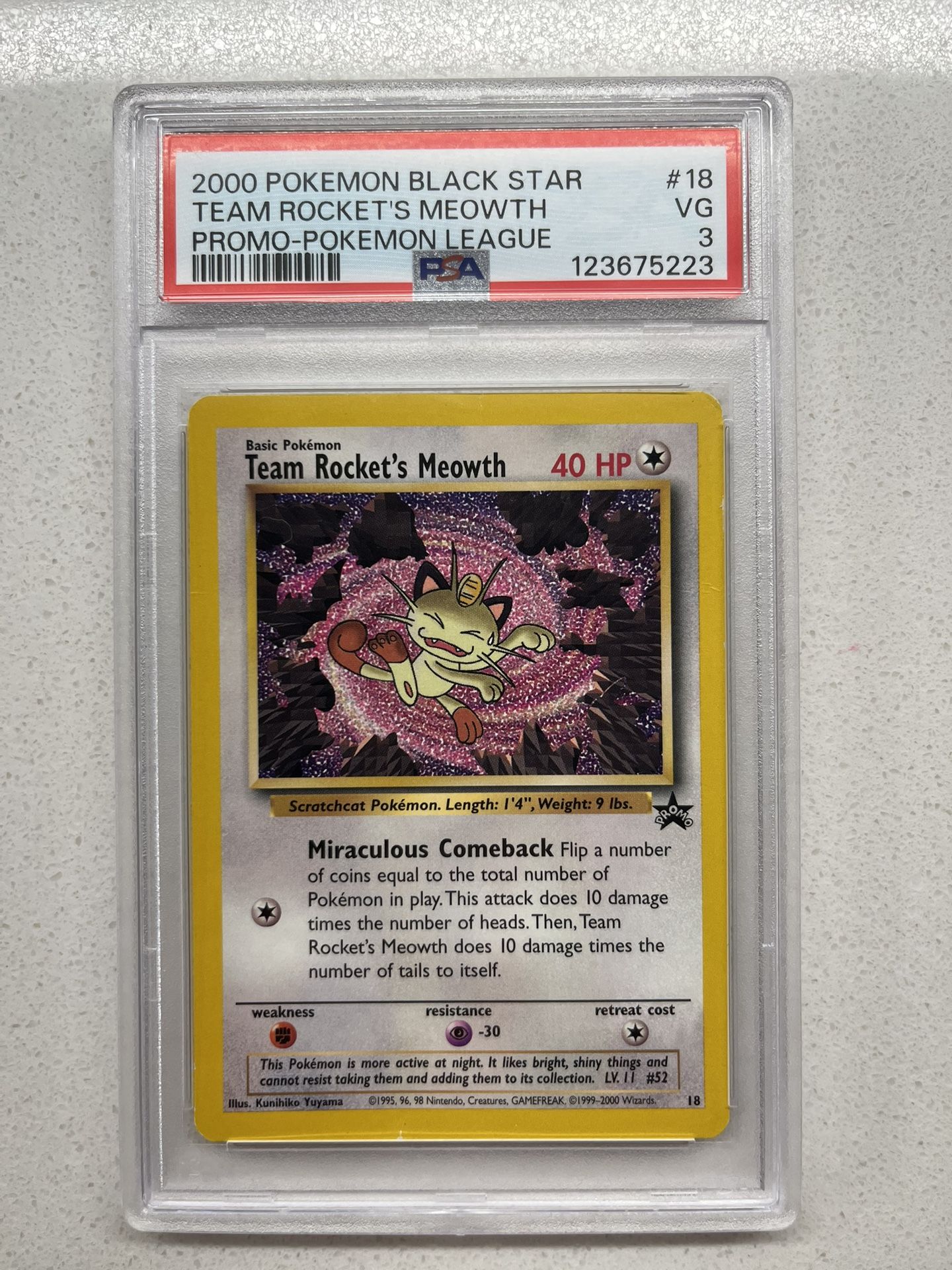 Meowth Pokémon Card