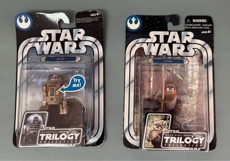 Two NEW Star Wars Figures Wicket R2-D2 (try me is not working) $15 for All 
