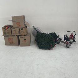 12ft Christmas Tree & Decorations