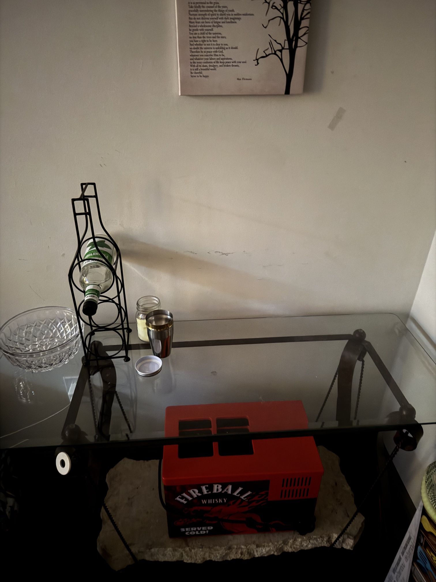 Floating Glass Table/ Bar Table