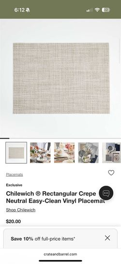 Chilewich Vinyl Placemats