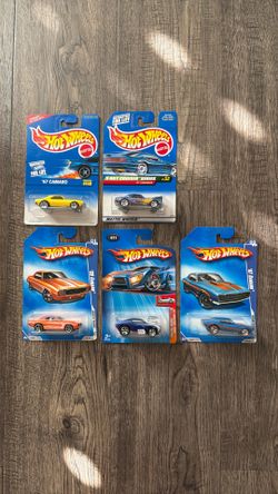 Hot Wheels Camaro Lot Of 5 Different Mint On Cards
