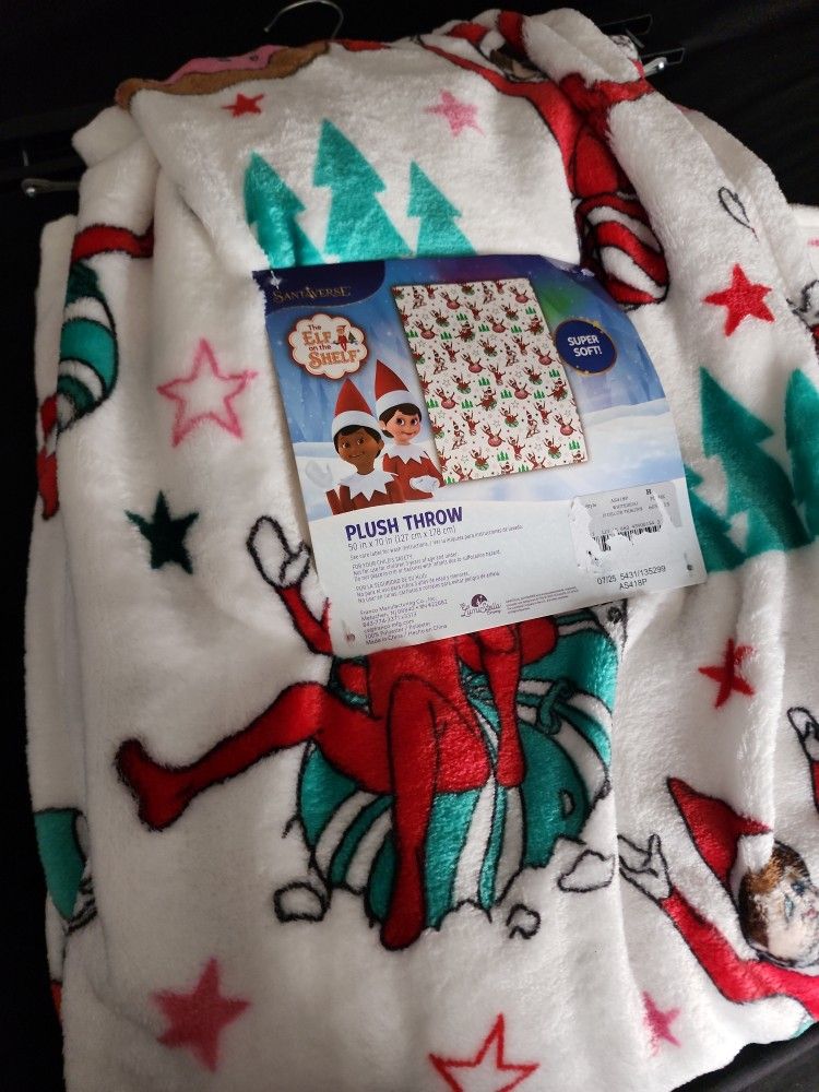 Elf On The Shelf Blanket