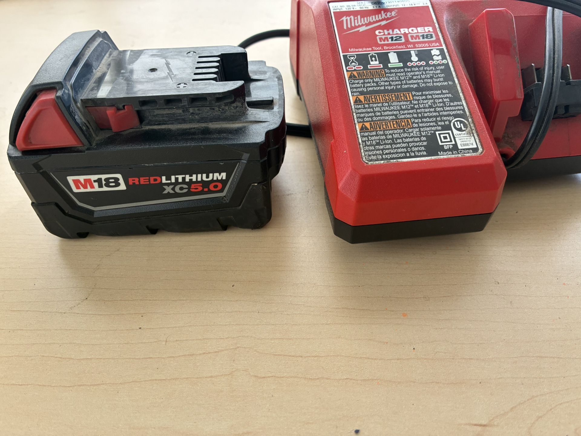 Milwaukee Battery With Charger