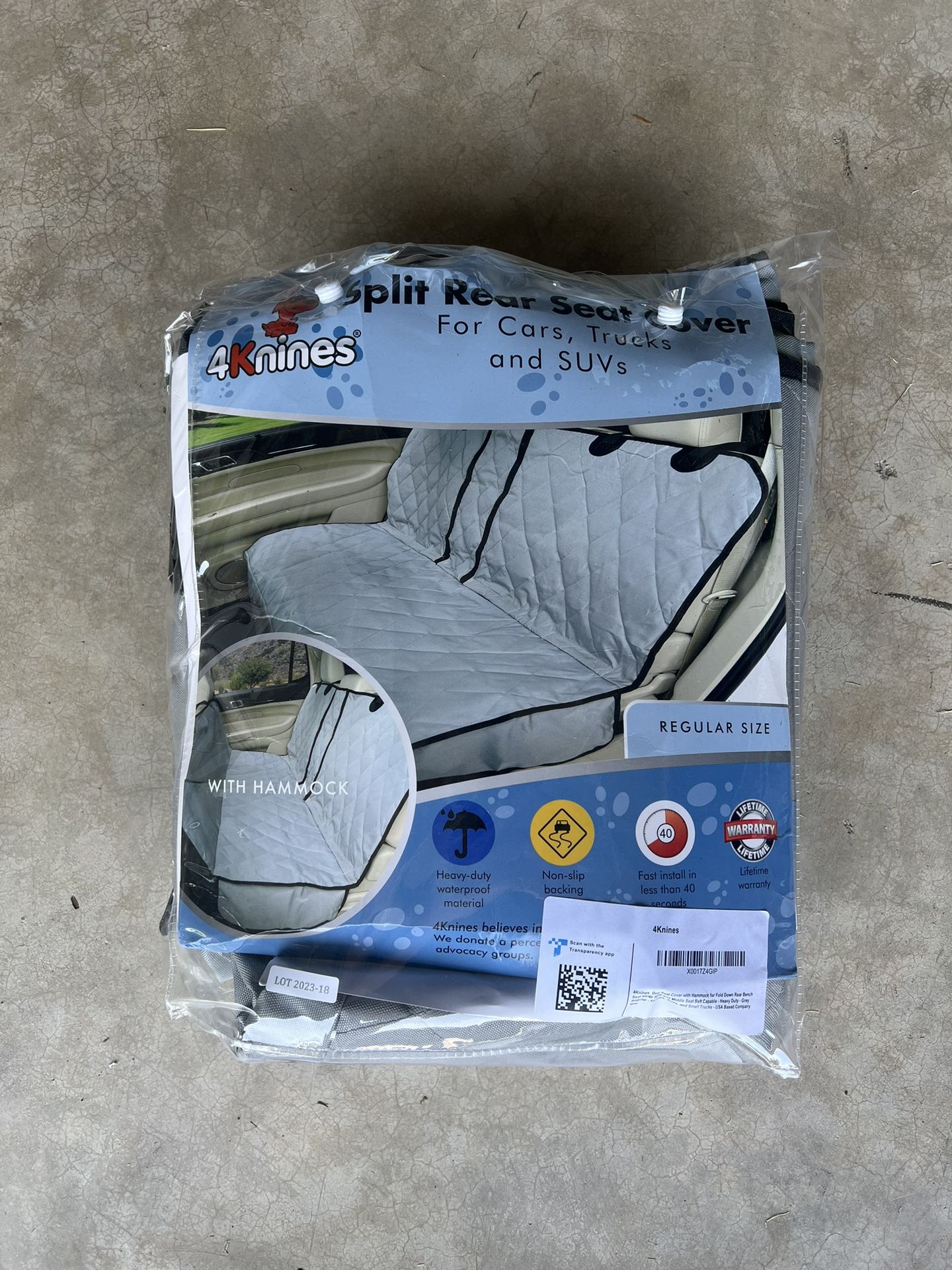 Dog Backseat Cover with Hammock 